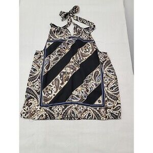 7th Avenue Design Studio New York & Company Women XXL Paisley Halter High Top